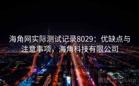 海角网实际测试记录8029：优缺点与注意事项，海角科技有限公司