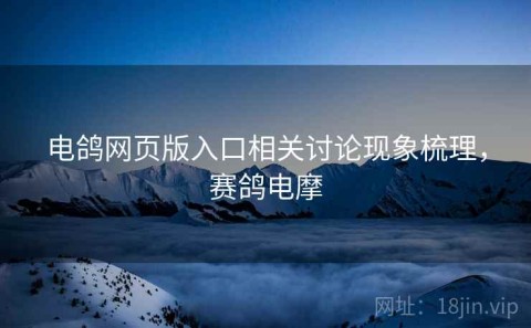 电鸽网页版入口相关讨论现象梳理，赛鸽电摩