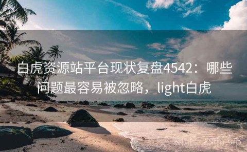 白虎资源站平台现状复盘4542：哪些问题最容易被忽略，light白虎