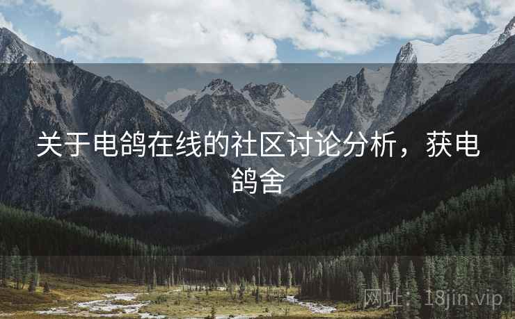 关于电鸽在线的社区讨论分析，获电鸽舍