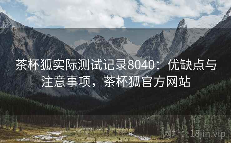 茶杯狐实际测试记录8040：优缺点与注意事项，茶杯狐官方网站